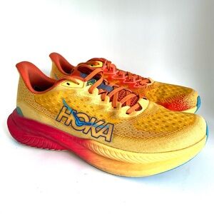 Hoka One One Mens Mach 6 1147790 PYS Yellow Running Shoes Sneakers Size 10.5D